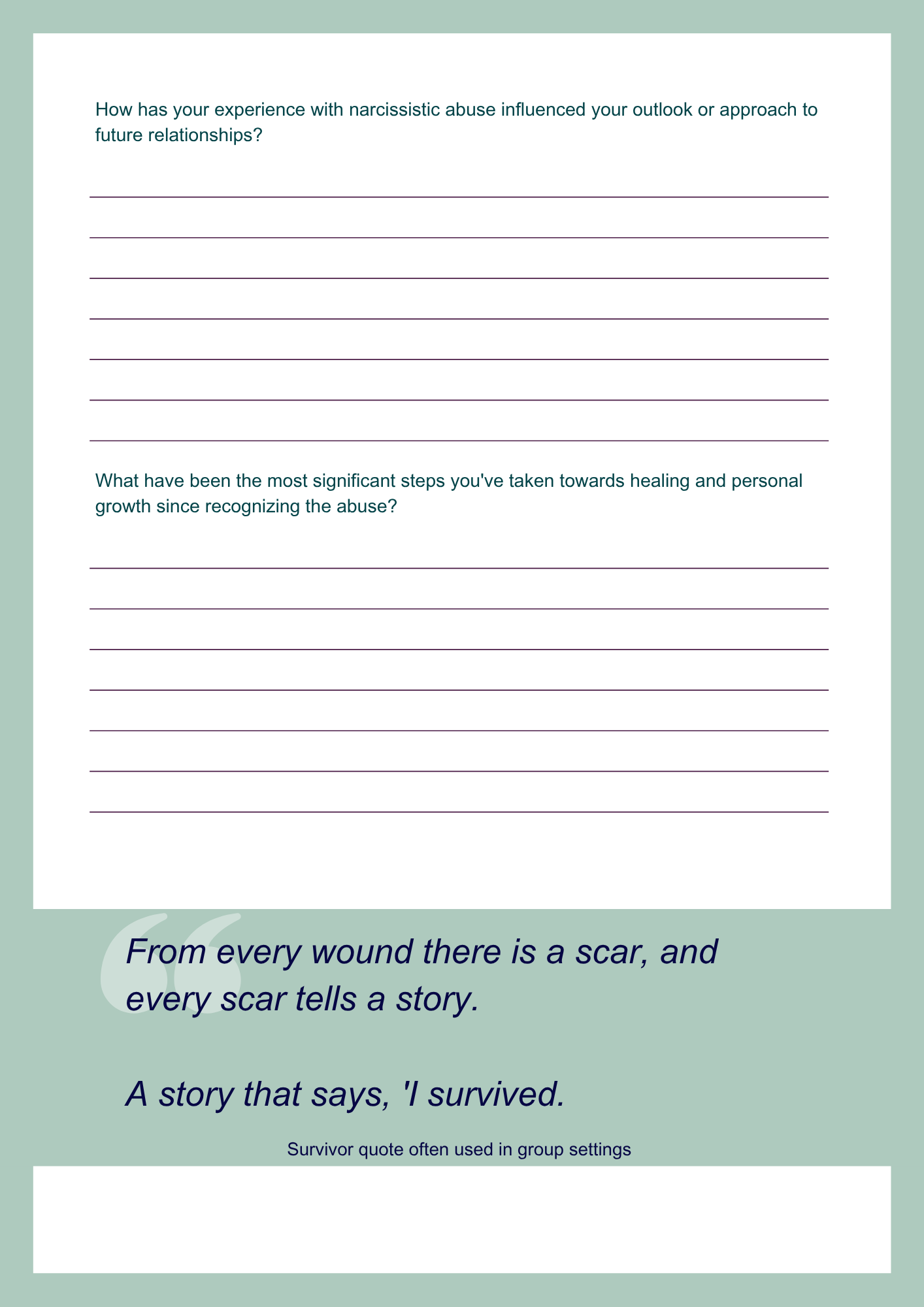 Reclaim Yourself - A Narcissitic Abuse Recovery Workbook